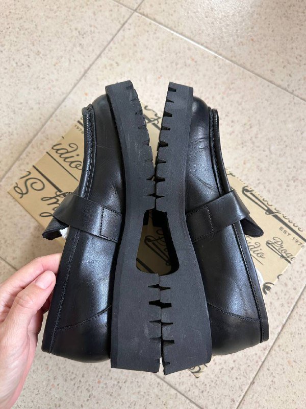 Лоферы Progetto by Studio 35 размер черные кожаные 7