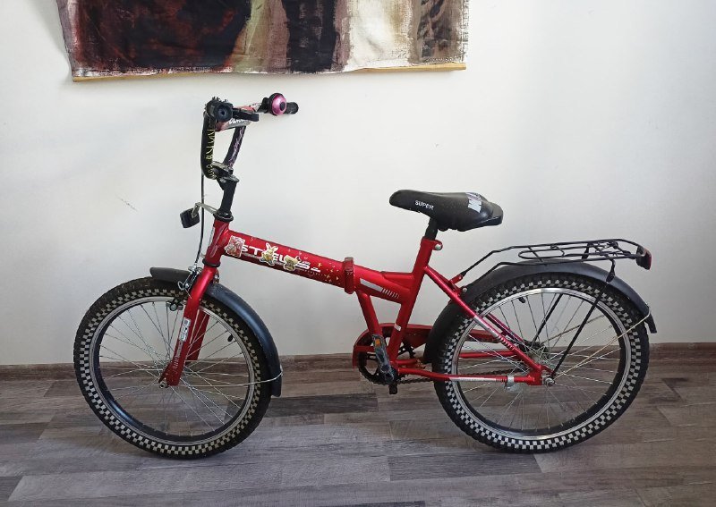 Детский велосипед, насос