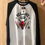Лонгслив Primark «Очень странные дела» Hellfire Club 1