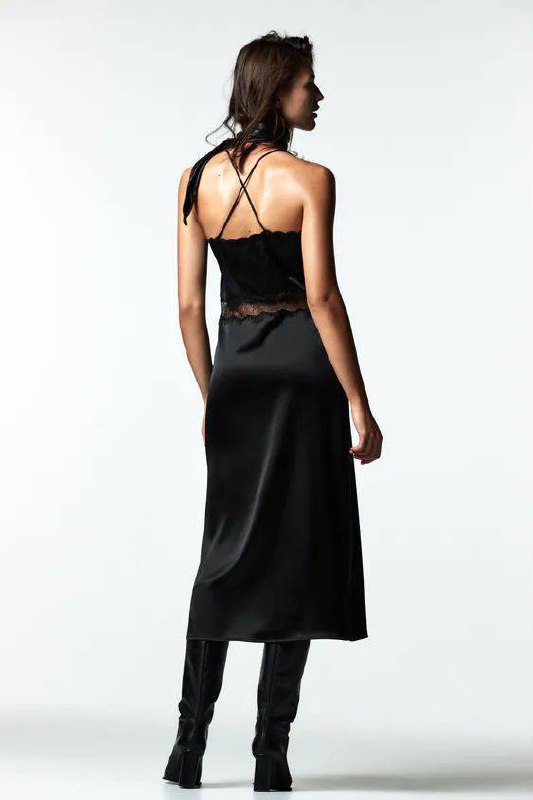 Zara макси платье, Zara черное макси-платье 8
