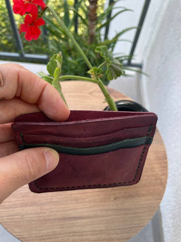 Двухсторонние кожаные кошельки для карточек и денег 3