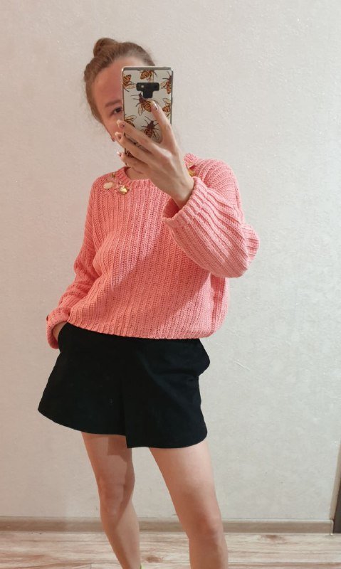 Свитер ручная работа, Юбка-шорты Zara