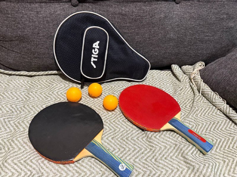 Набор для настольного тенниса, 2 ракетки, 3 мяча, чехол STIGA