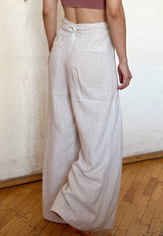 Женские штаны со льном 5