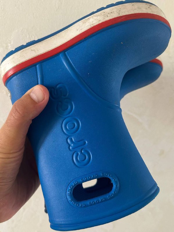 Crocs резиновые сапоги С11 синий унисекс 4