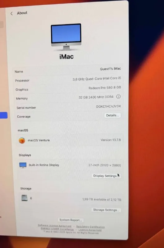 iMac 27-inch Retina 5K 1