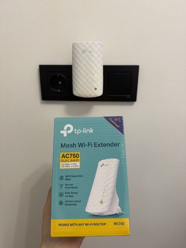 Ретранслятор TP-LINK RE200 WiFi5 AC750