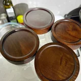 Стеклянные банки с крышками из акации 2