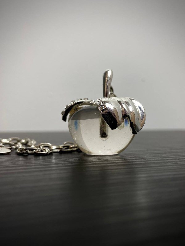 Винтажный кулон-яблоко Nina Ricci на цепочке 2
