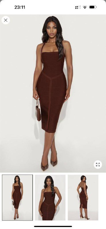 Платье из бандажной ткани размер S M L 2