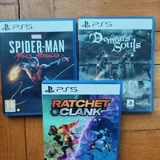 PS5 fat 825GB, 3 games, DualSense charger, Media Remote, HD Camera, Pulse 3D headset 4