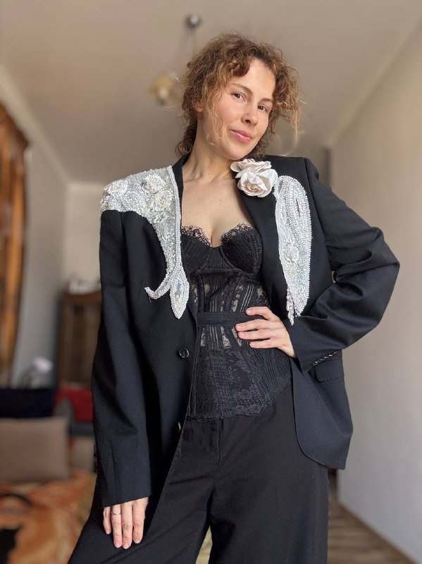 Пиджак апсайкл мужской оверсайз 3