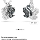 Серьги, кулон Swarovski 3