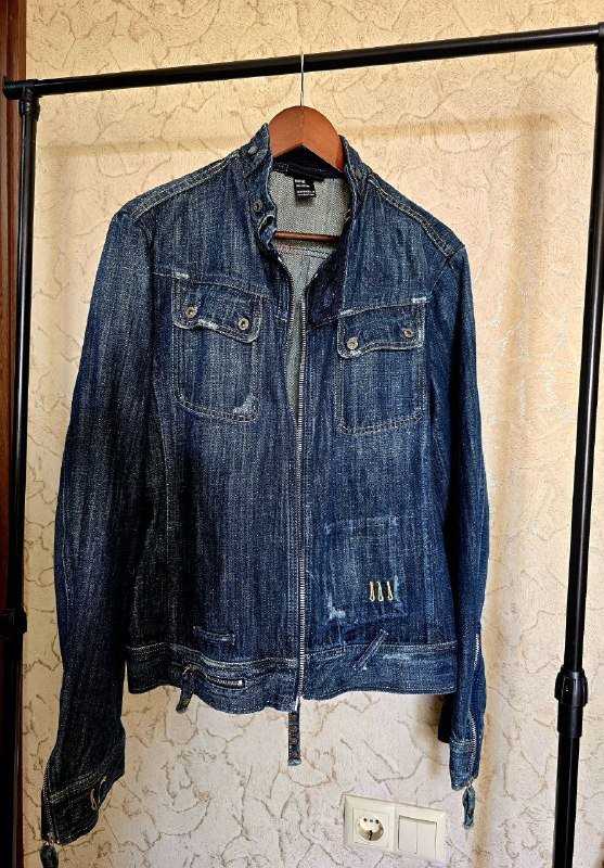 Джинсовая куртка Diesel мужская XL на L