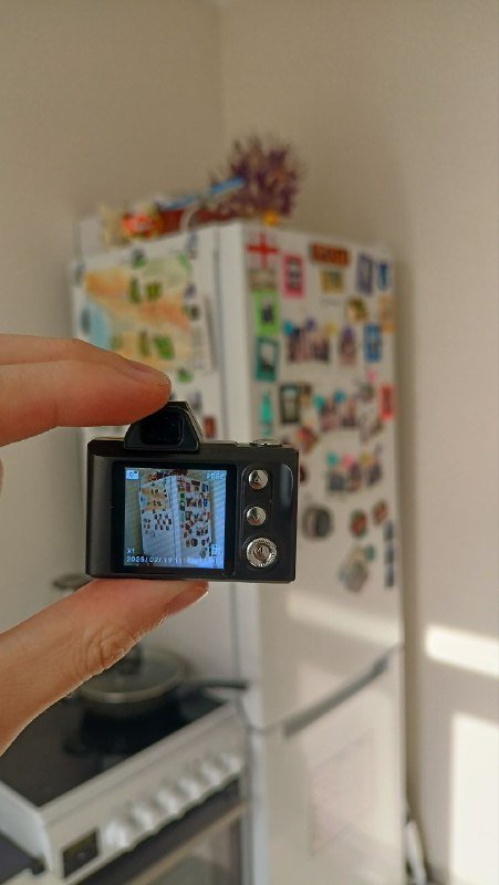 Мини фотоаппарат с кабелем usb-c и картой памяти 64Гб 3