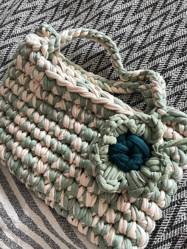 Вязаная сумка ручной работы 4