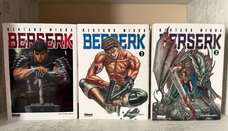 Berserk manga, three volumes in French