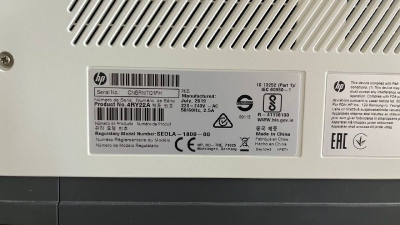 Принтер HP Neverstop 1000A 4RY22A 3