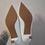 Белые туфли на каблуке 2