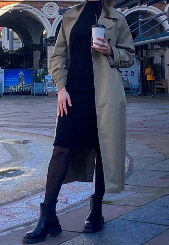 женский тренч S-M 3