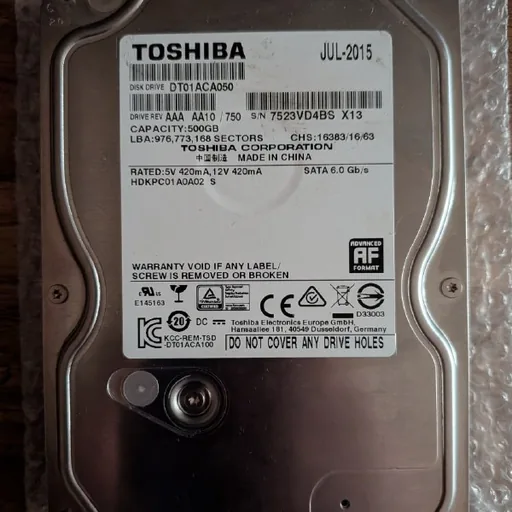 Жесткий диск Toshiba 500GB