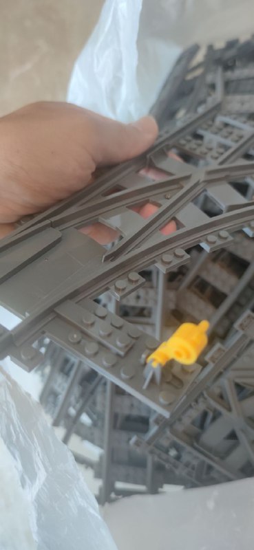 Рельсы и разветвители для Lego железной дороги
