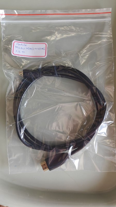 Кабель Micro-HDMI-HDMI 1.2 метра
