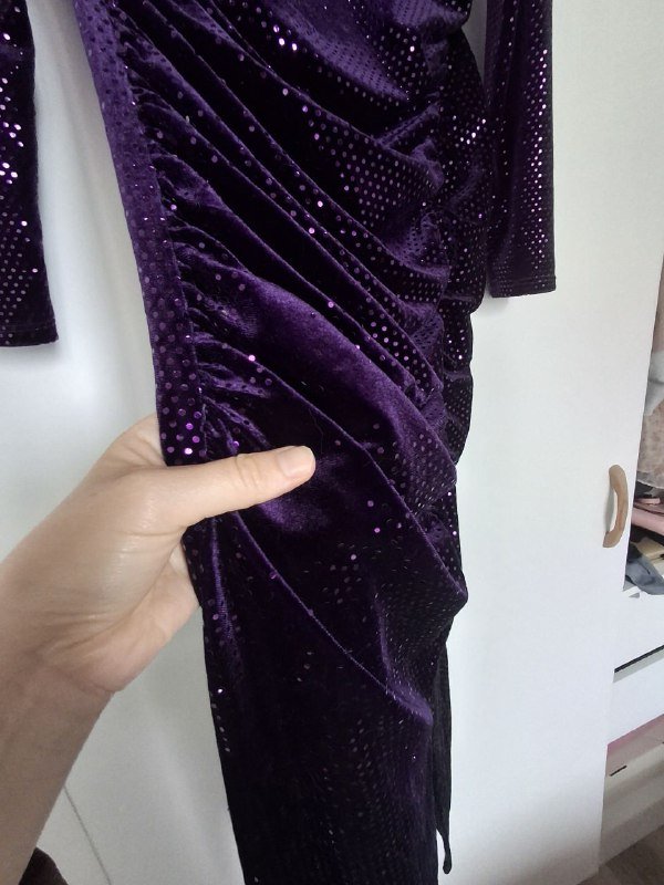 Платье бархатное Zara размер S 2