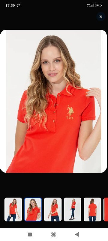 Яркая футболка polo USPA, размер XXL 2