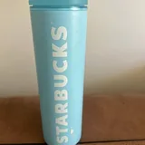 Пластиковый стеллаж, термос Starbucks, стакан Starbucks 3