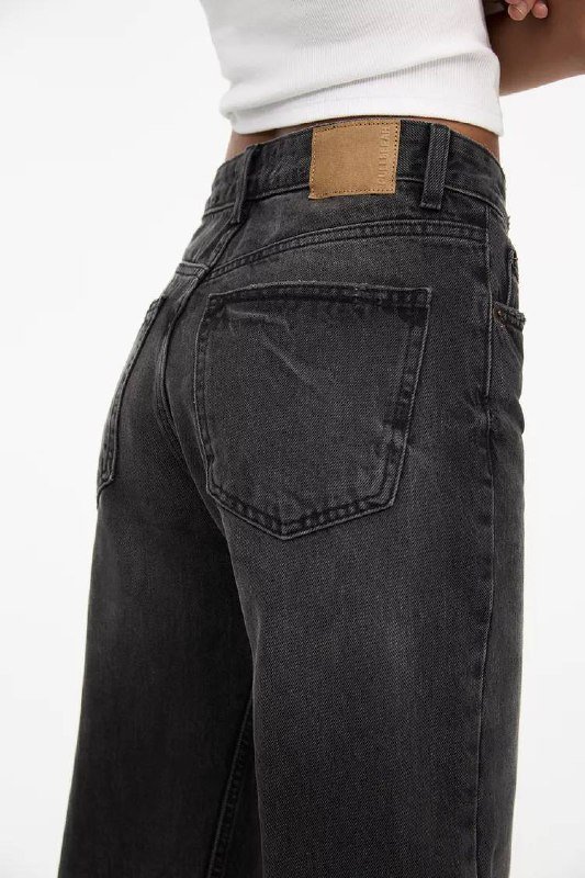 Чёрные Джинсы Pull&Bear с поясом размер 36/38, 34 новые 5