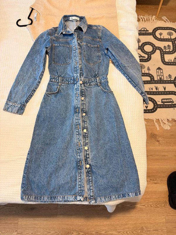 Джемпер ZARA, джинсовое платье ZARA, куртка ostin, бомбер oysho, тренч 2