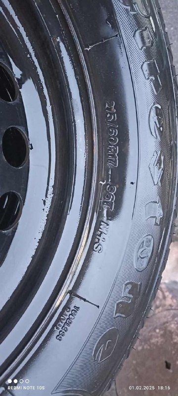 Шины 215/60/17 мультисезонные, комплект с дисками 2