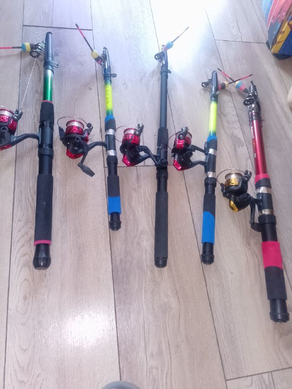 Удочки полный комплект, разные размеры, садки