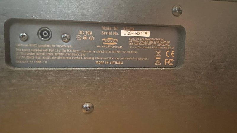 Усилитель гитарный VOX VT40X 3