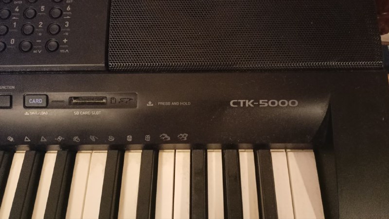 Синтезатор Casio CTK 5000 со стойкой 2