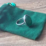 Кольцо из Таиланда, кольцо с хризопразом 4