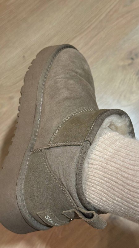 Зимние угги из замши с шерстью 41-41,5 3