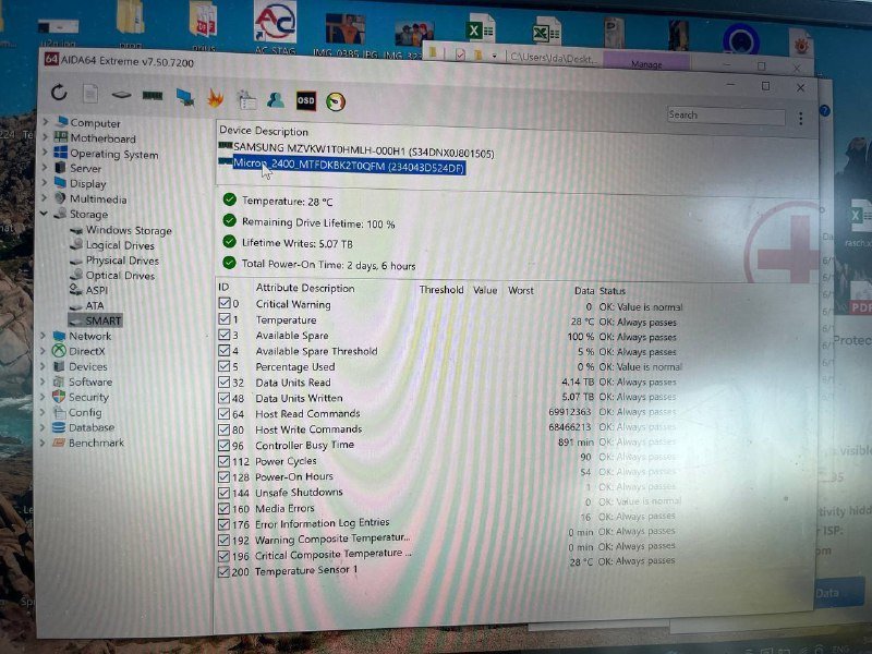 Ssd m2 2230 2 TB Micron 2400 nvme pcie 3