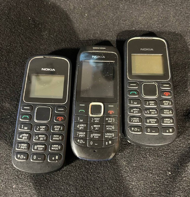 Телефоны Nokia 3 шт, зеленый телефон для детей или пожилых