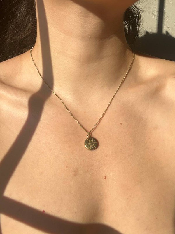 Позолоченное колье на регулировочной цепочке 2