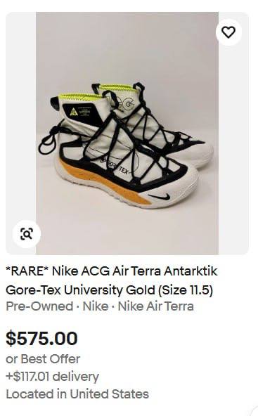 Кроссовки Nike ACG Terra Antarktik Gore-Tex размер 44 4
