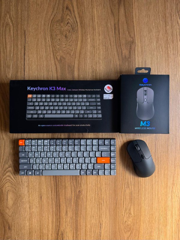 Клавиатура Keychron K3 Max и мышь Keychron M3 RGB