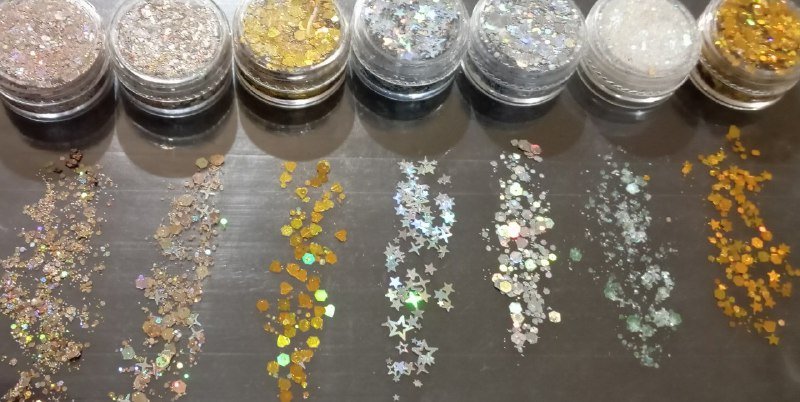 Блёстки для лица на геле алоэ