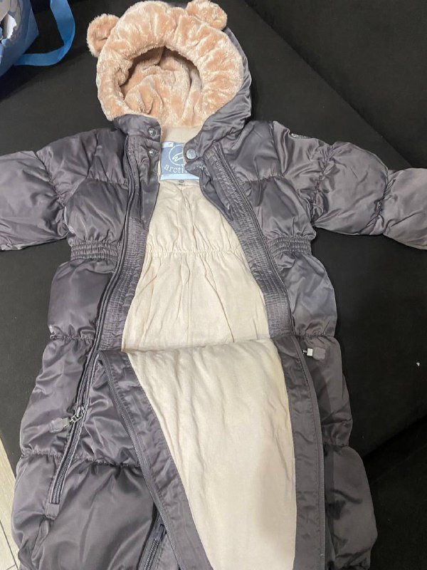 Детский тёплый комбинезон трансформер размер 80 4