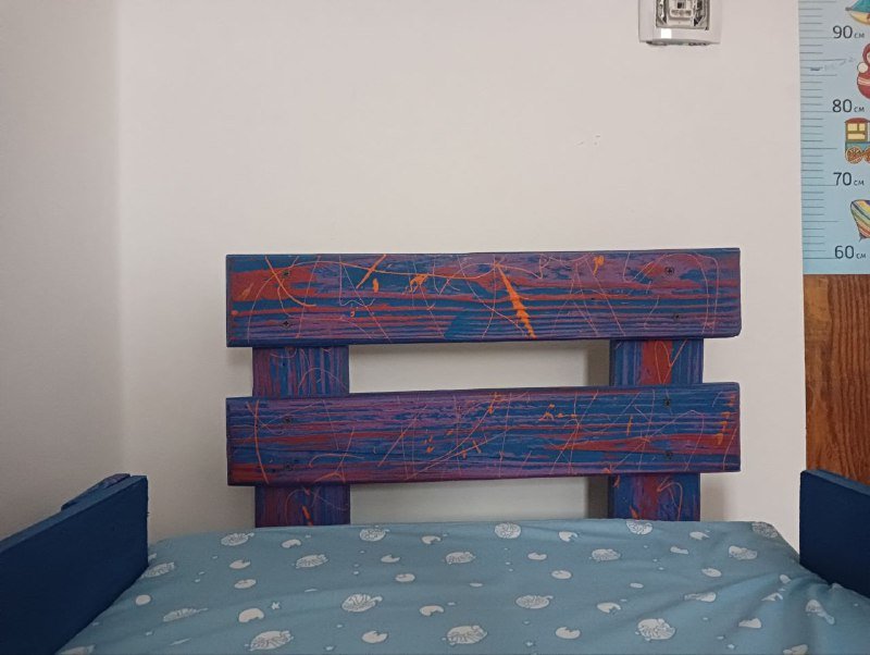 Детская кровать с матрасом 120x60 см 3