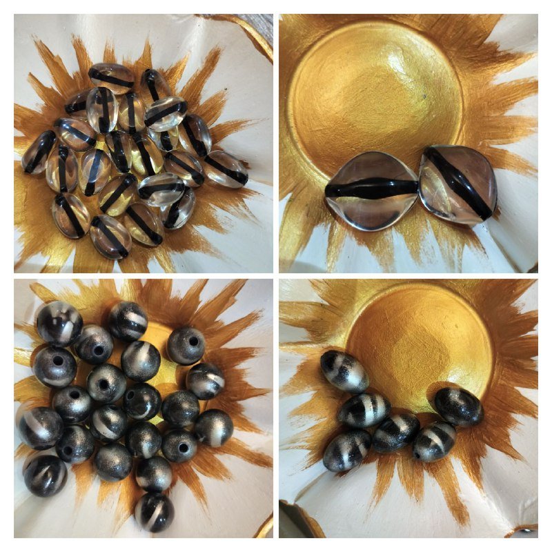 Набор бусин, леска, стразы, цепочка и магнитные застёжки для сумки 2