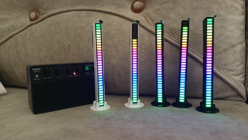 Набор RGB панелей с датчиком звука аккумуляторных