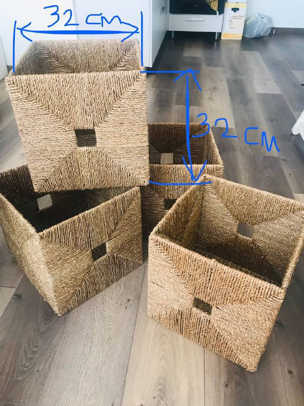 Корзина для белья и коробки для хранения IKEA 6
