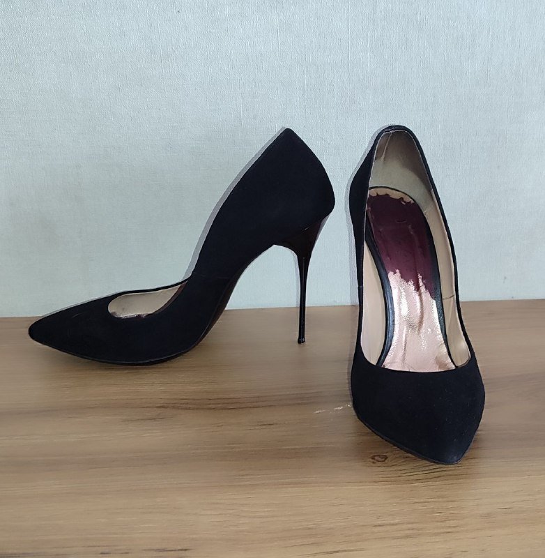Туфли женские натуральная замша на шпильке размер 39,5-40 3